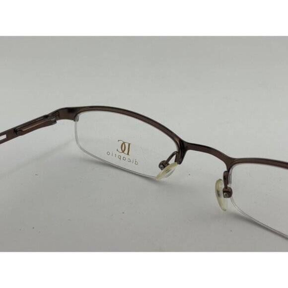 DICAPRIO EYEWEAR - DC40 BROWN 50-21-134 Metal Half Rim Glasses Frames - Picture 7 of 7